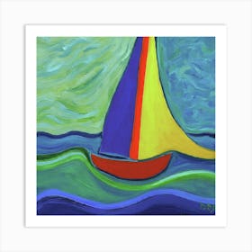 Sailboat On The Water Art Print