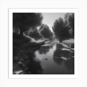 River In The Woods 7 Art Print