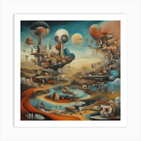 Alien City 1 Art Print