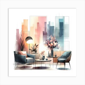 Living Room Painting Art Print