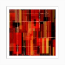 Abstract Red and Yellow Art Print