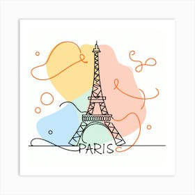 Paris Eiffel Tower 10 Art Print