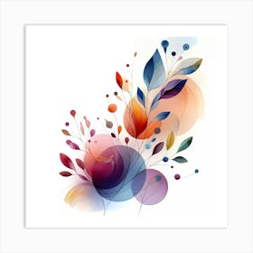 Abstract Flower 3 Art Print