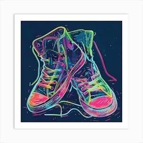 Chuck Taylor Sneakers Art Print