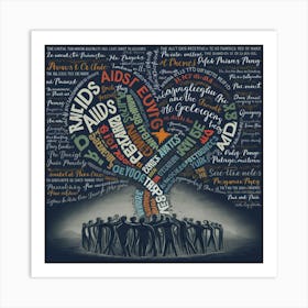 Heart Of Words Art Print