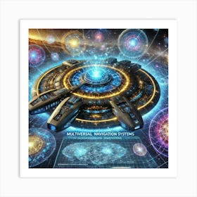 A Detailed Depiction Of The Multiversal Navigation Art Print