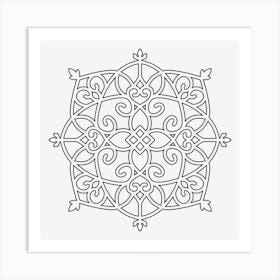 Iron Mandala 10 Art Print