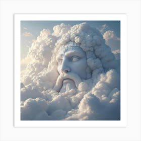 God In The Clouds Art Print