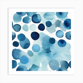 water colour droplets Art Print