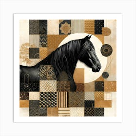 Creative Horse Beauty Illustration Nr 82 Art Print