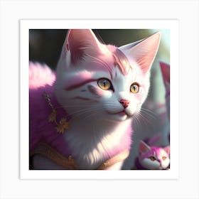 Kitty Cat 5 Art Print