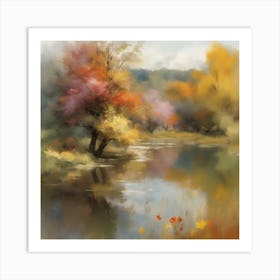 Autumn Trees Art Print