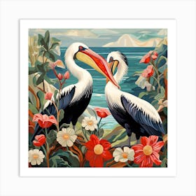 Bird In Nature Pelican 1 Art Print