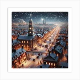 Christmas In Philadelphia Art Print