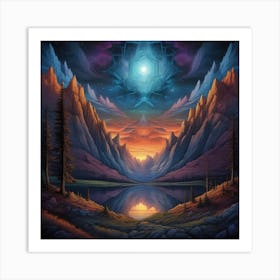 Shamanic Landscape Art Print