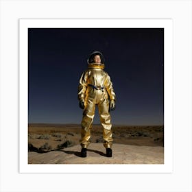 Astronaut In Space Art Print