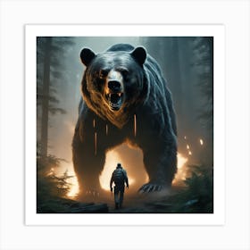 Bear In The Woods 21 Art Print