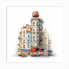 Paris Cityscape Art Print