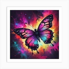 Butterfly Painting 320 Art Print