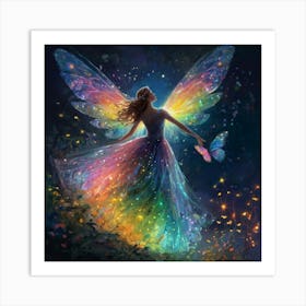 Rainbow Fairy Art Print