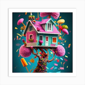 Treehouse of candy 7 Art Print