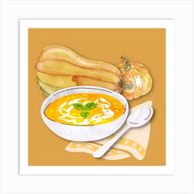 Pumpkin Cream Soup Art Print