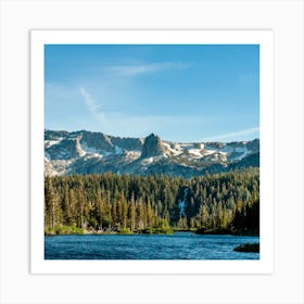 Crystal Crag From Twin Lakes Square Art Print