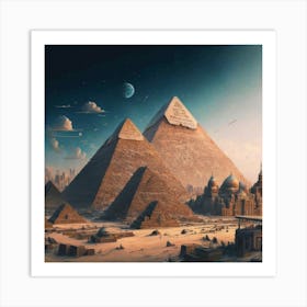 Egyptian Pyramids 7 Art Print