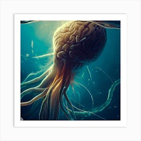 Octopus Brain Art Print