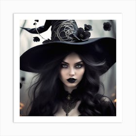 Witch In The Woods Art Print