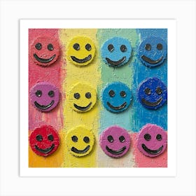 Smiley Faces Art 1 Art Print