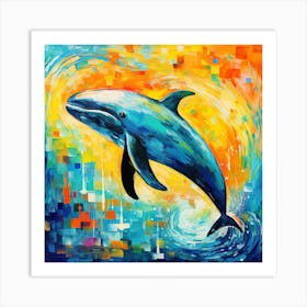 Dolphin Painting 1 Art Print