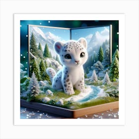 Snow Leopard 21 Art Print