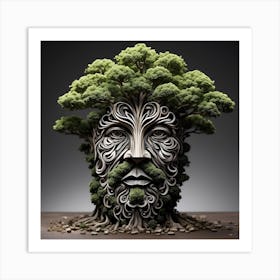 Tree Of Life Afro Bush Art Print