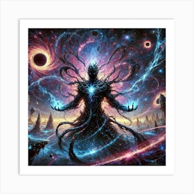 Voidmaster Aelios Dark Energy Art Print