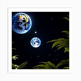 Two Earths Art Print