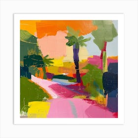 Abstract Park Collection Balboa Park San Diego 3 Art Print