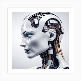 Portrait Of A Robot 23 Art Print