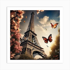 Butterflies In Paris 39 Art Print