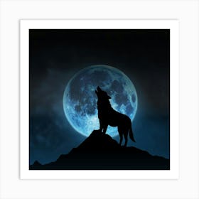 Howling Wolf Art Print