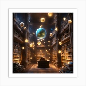 Library Stock Videos & Royalty-Free Footage Art Print