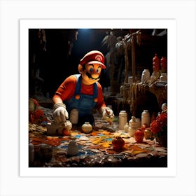Mario Bros 9 Art Print