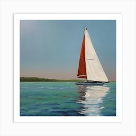 Sailboat On The Water Art Print