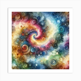 Spiral Galaxy Canvas Print Art Print