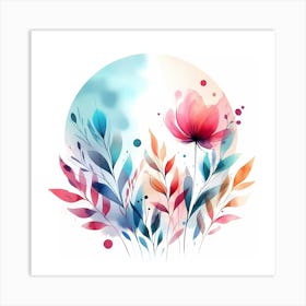 Watercolor Flower 4 Art Print