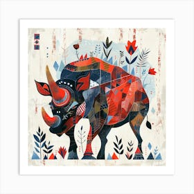 Rhino Canvas Print Art Print