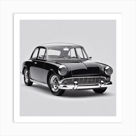 Classic Car In Black And White Art Print