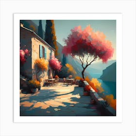 House On The Lake Art Print