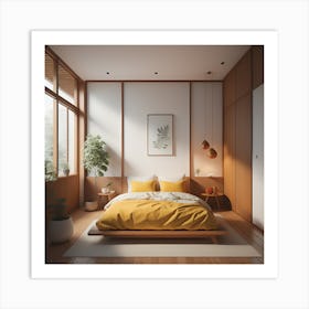 Modern Bedroom Art Print