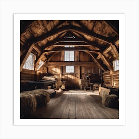 Barn Interior Art Print